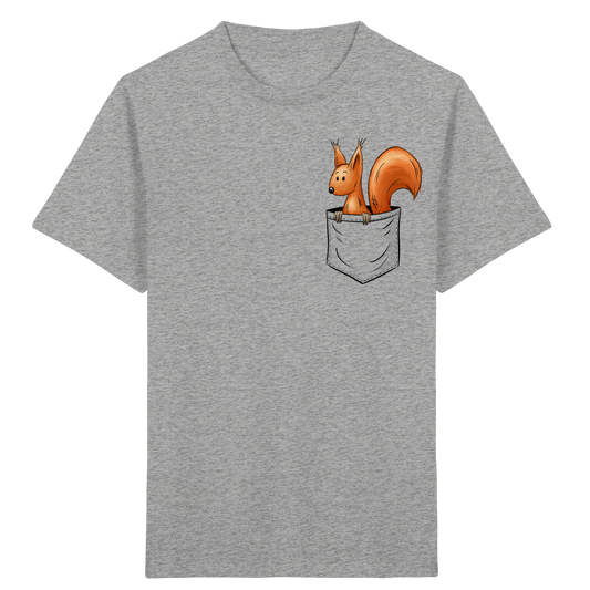 Lässiges Eichhörnchen In Tasche - Kids Organic Shirt