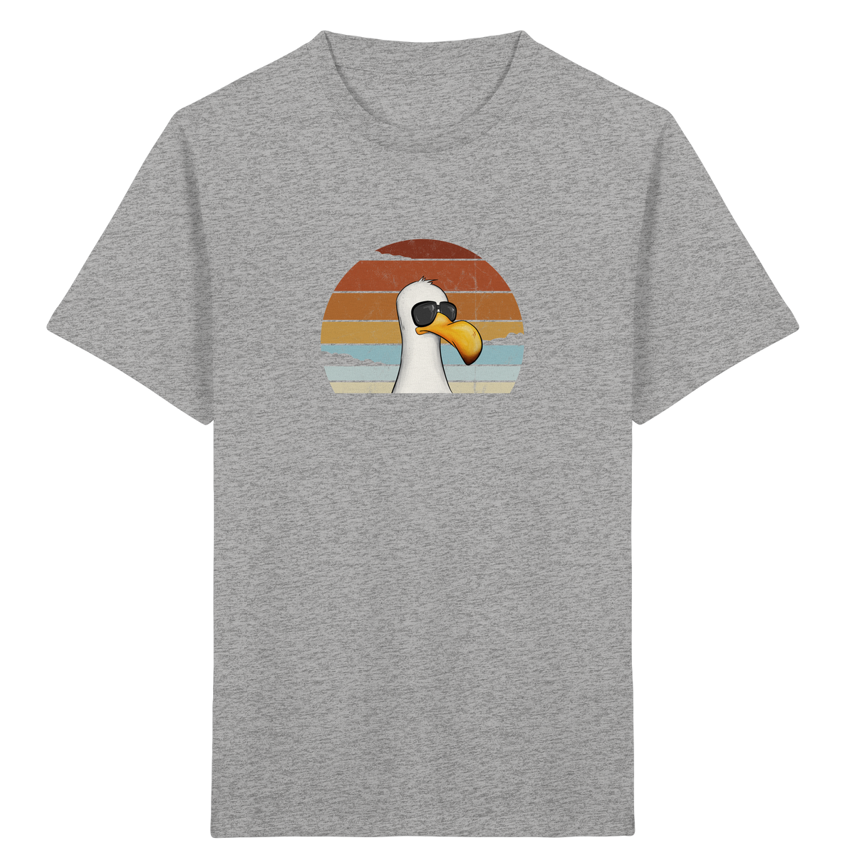 Cool lässige Retro Möwe - Kids Organic Shirt