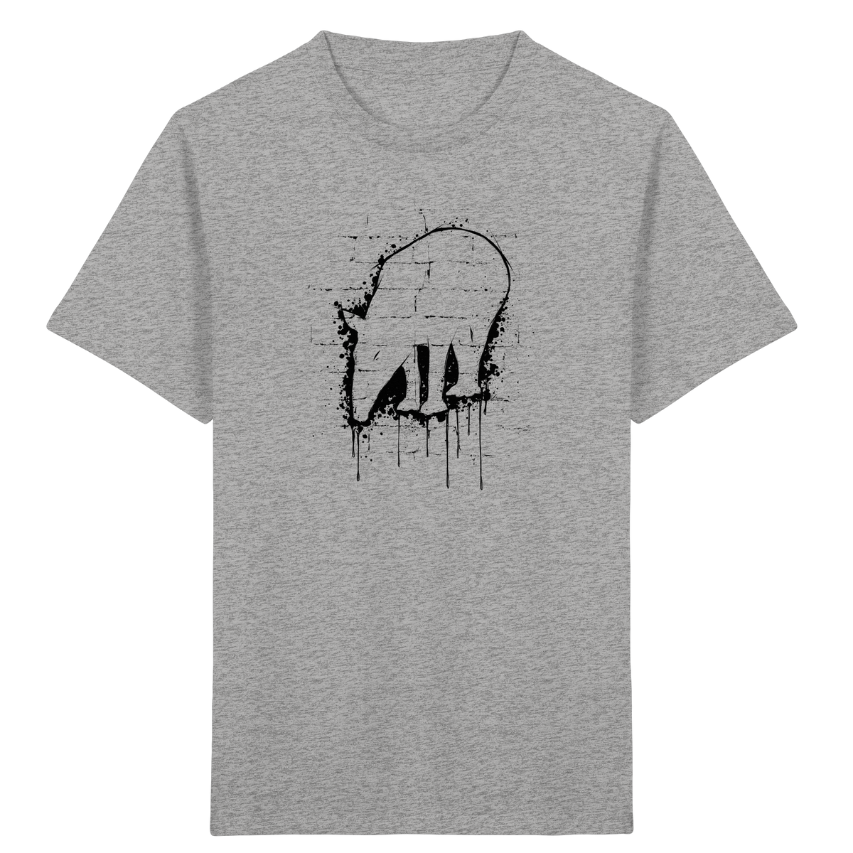 Urban Street Art Tapir Silhouette - Kids Organic Shirt