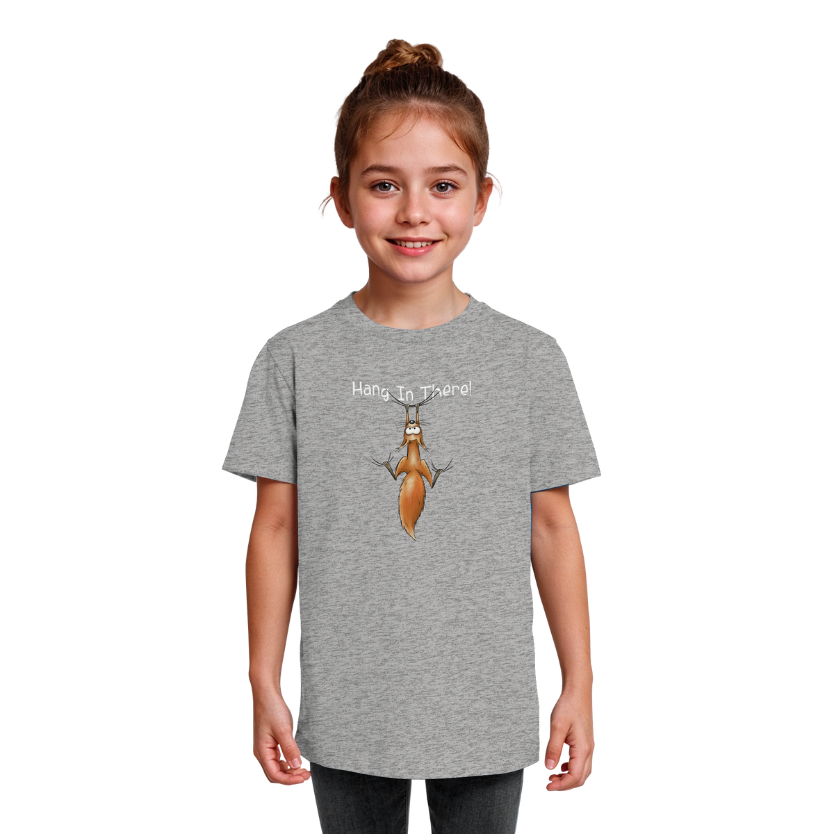 Hang In There | Lässiges Eichhörnchen - Kids Organic Shirt