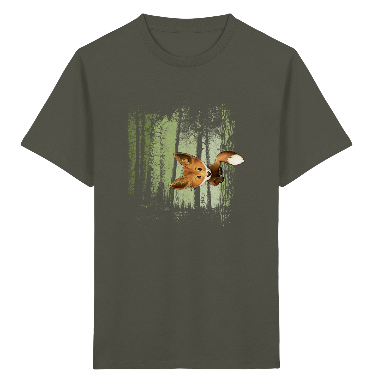 Fuchs im Zwielicht-Wald - Kids Organic Shirt