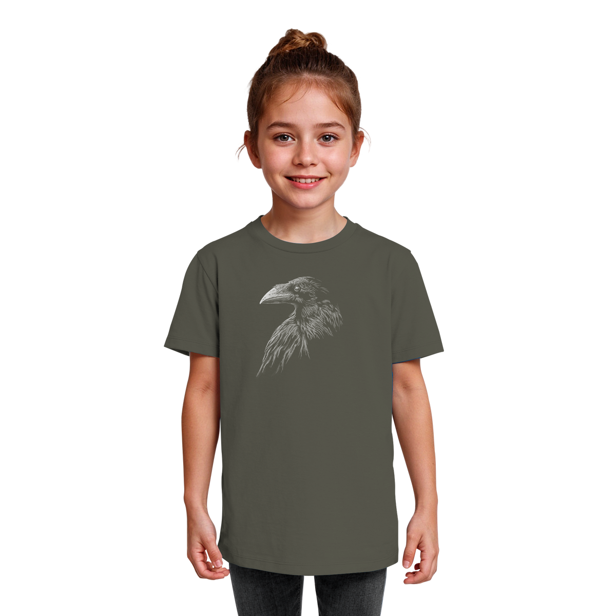 Kritzelkunst Rabe Krähe - Kids Organic Shirt