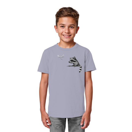 Nope! Frecher verwegener Waschbär - Kids Organic Shirt