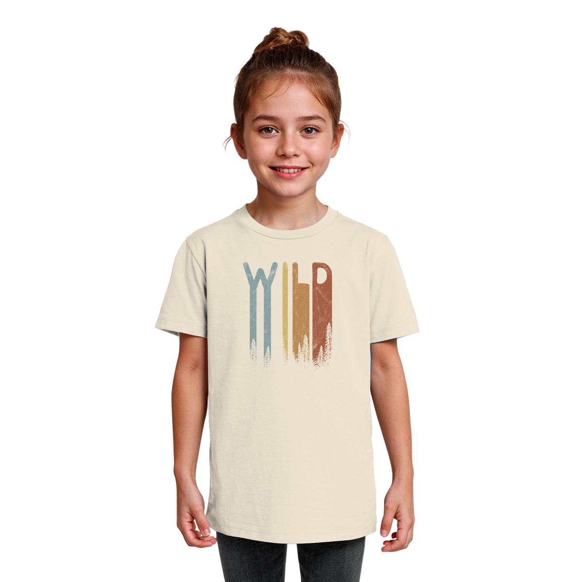 Wild Retro Schriftzug - Kids Organic Shirt