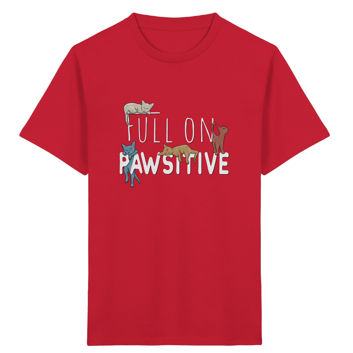 Full On Pawsitive! Gechillte Katzen - Kids Organic Shirt