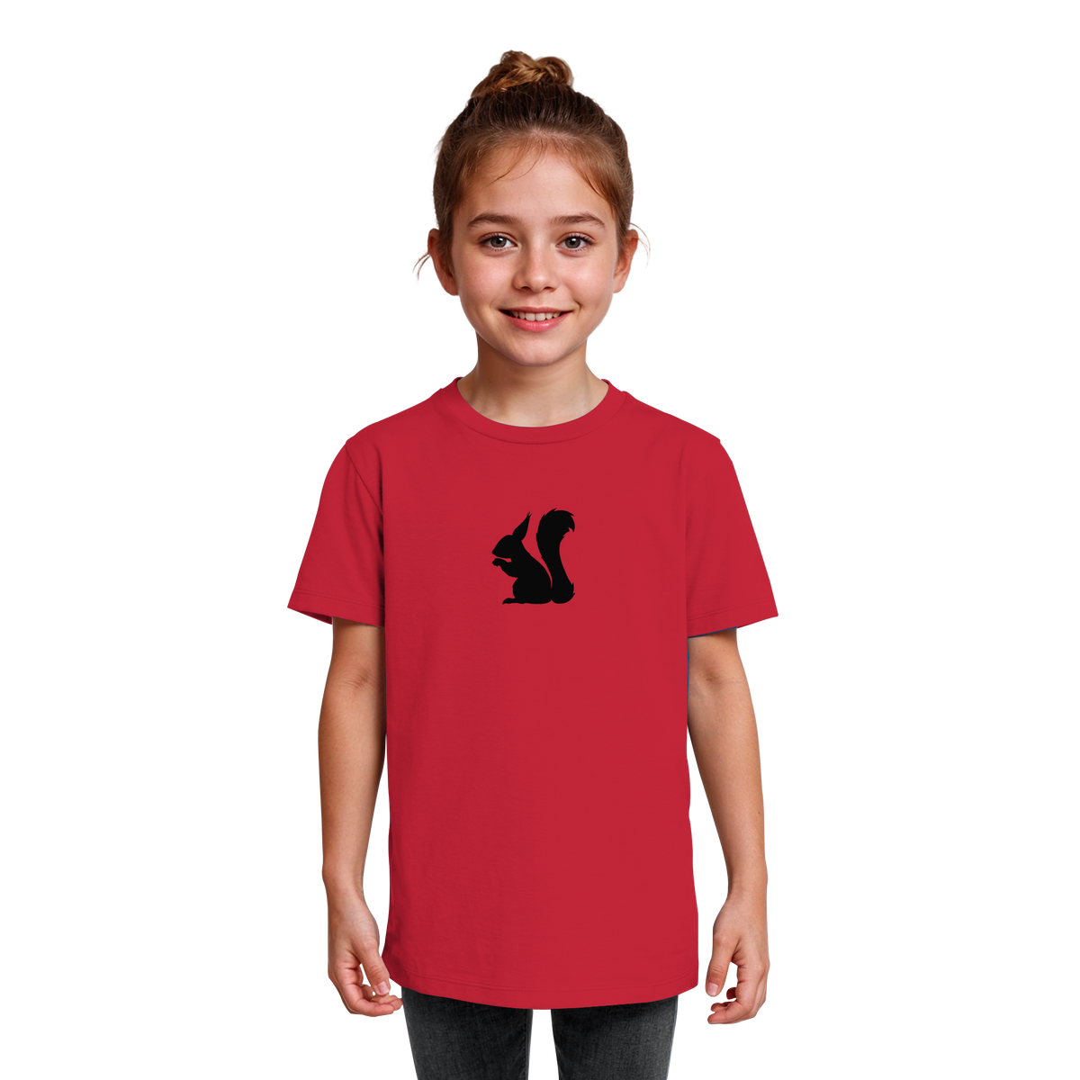 Eichhörnchen Silhouette - Kids Organic Shirt