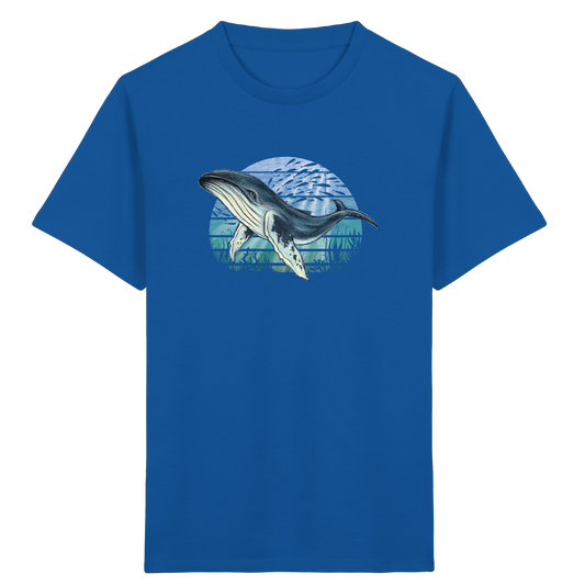 Retro Unterwasser Buckelwal - Kids Organic Shirt