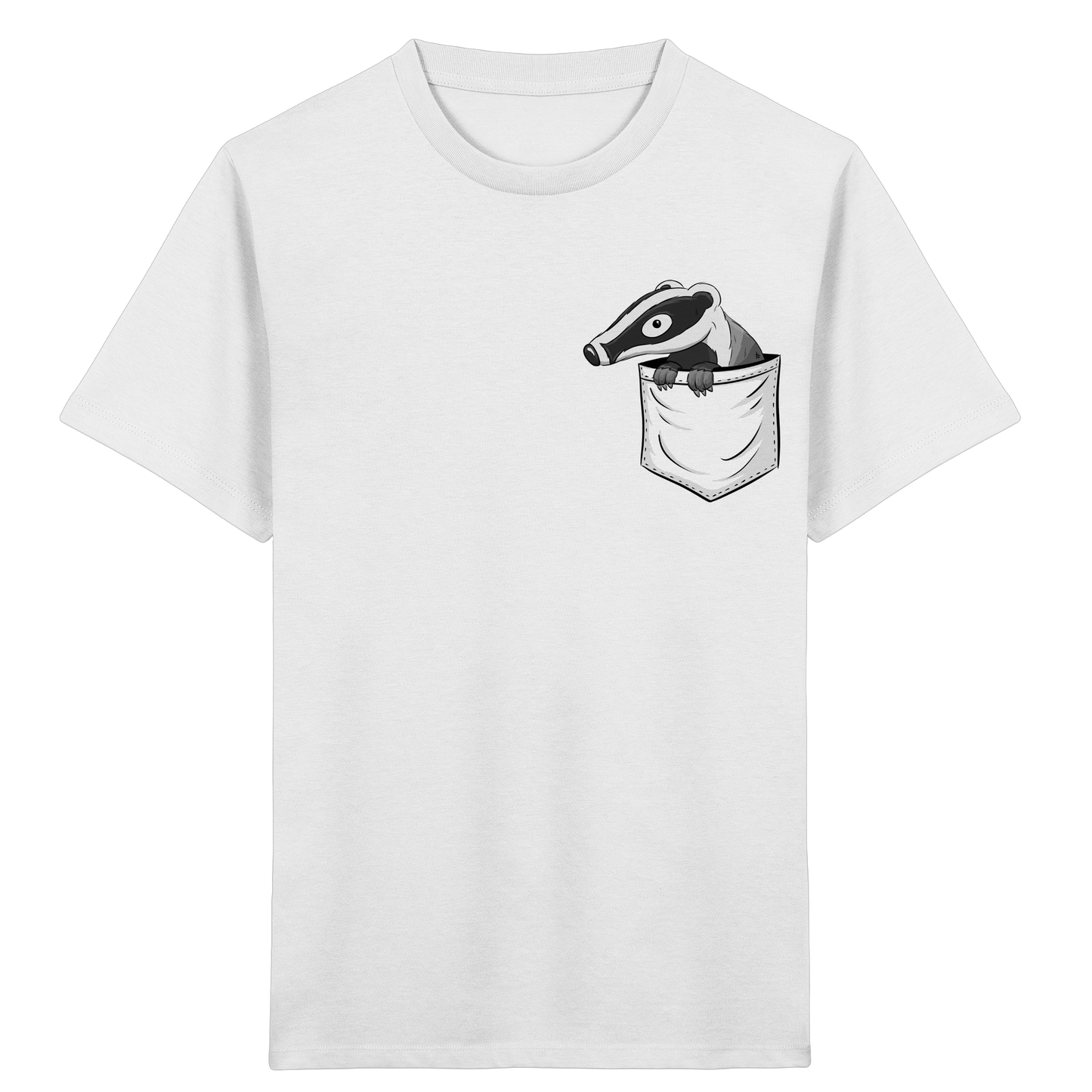 Lustig gemütlicher Dachs In der Tasche - Kids Organic Shirt