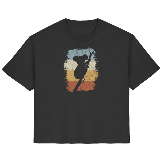 Retro kletternder Koala-Bär - Ladies Organic Shirt
