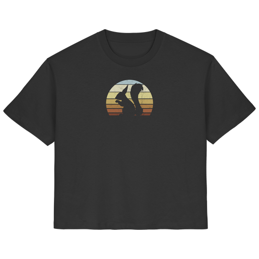 Retro Eichhörnchen Silhouette - Ladies Organic Shirt