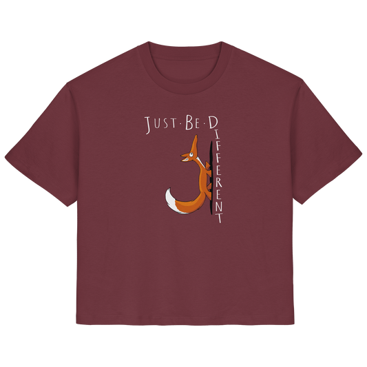 Just Be Different | Sei Anders, kleiner Fuchs - Ladies Organic Shirt