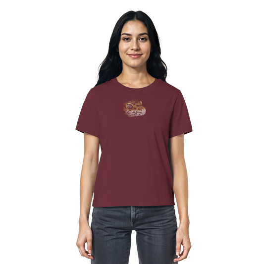 Leopard Gecko Skizze Kritzelkunst - Ladies Organic Shirt