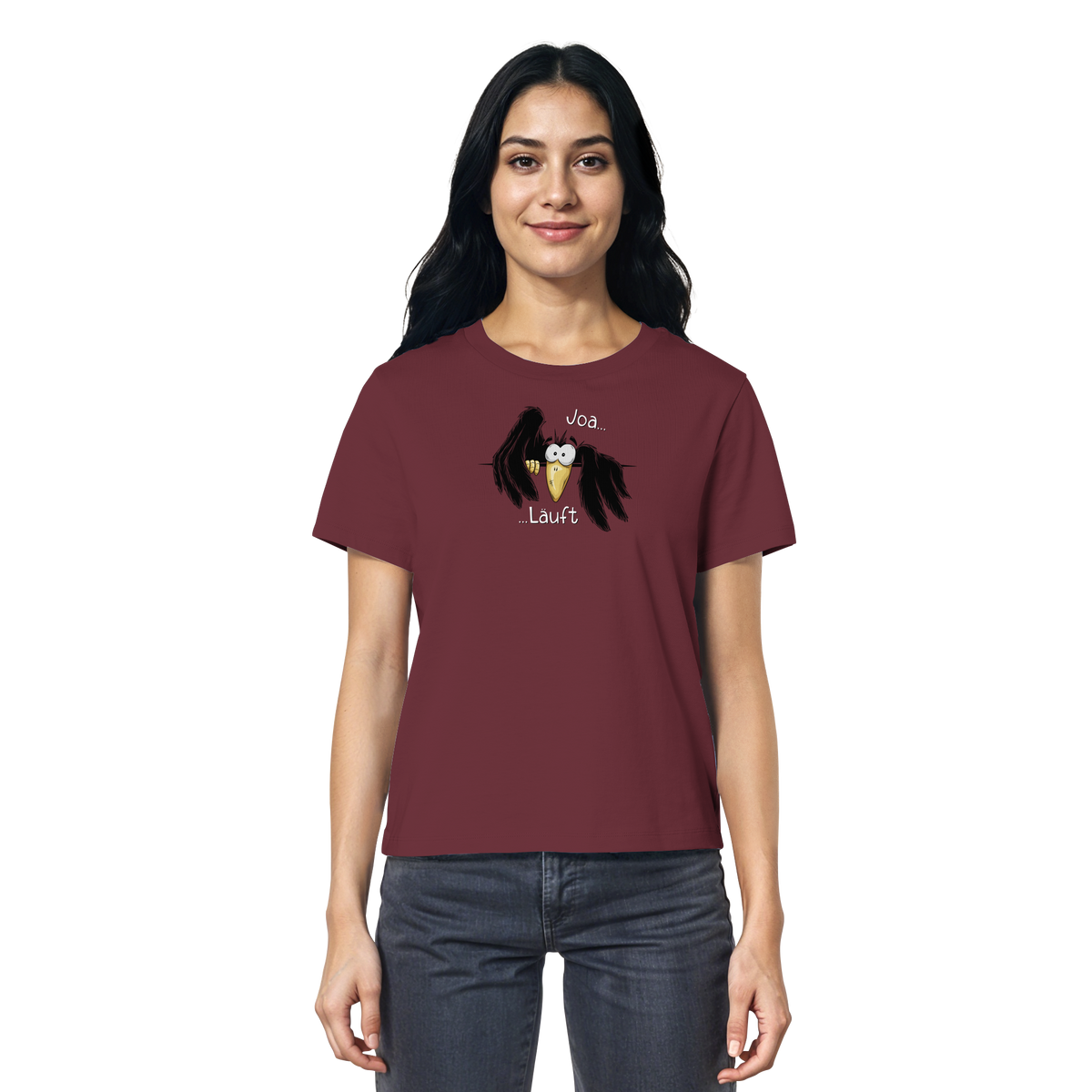 Joa Läuft Krähe gechillter Rabe - Ladies Organic Shirt