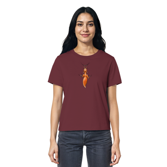 Rotes Eichhörnchen hängt ab - Ladies Organic Shirt
