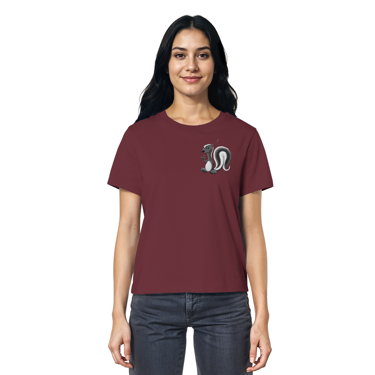 Lustig stinkiges Stinktier - Ladies Organic Shirt