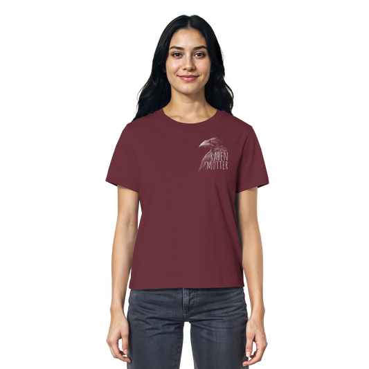Rabenmutter schwarze Krähe Rabe - Ladies Organic Shirt