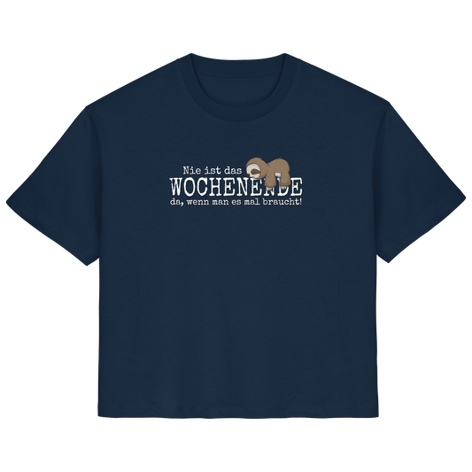 Kawaii Faultier Wochenende - Ladies Organic Shirt