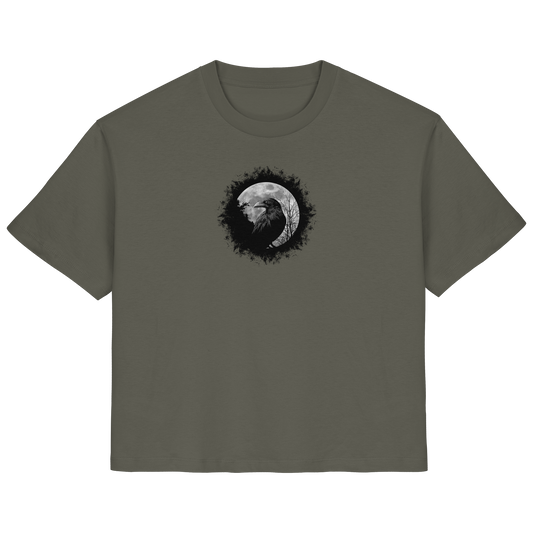 Schwarzer Rabe bei Vollmond - Ladies Organic Shirt