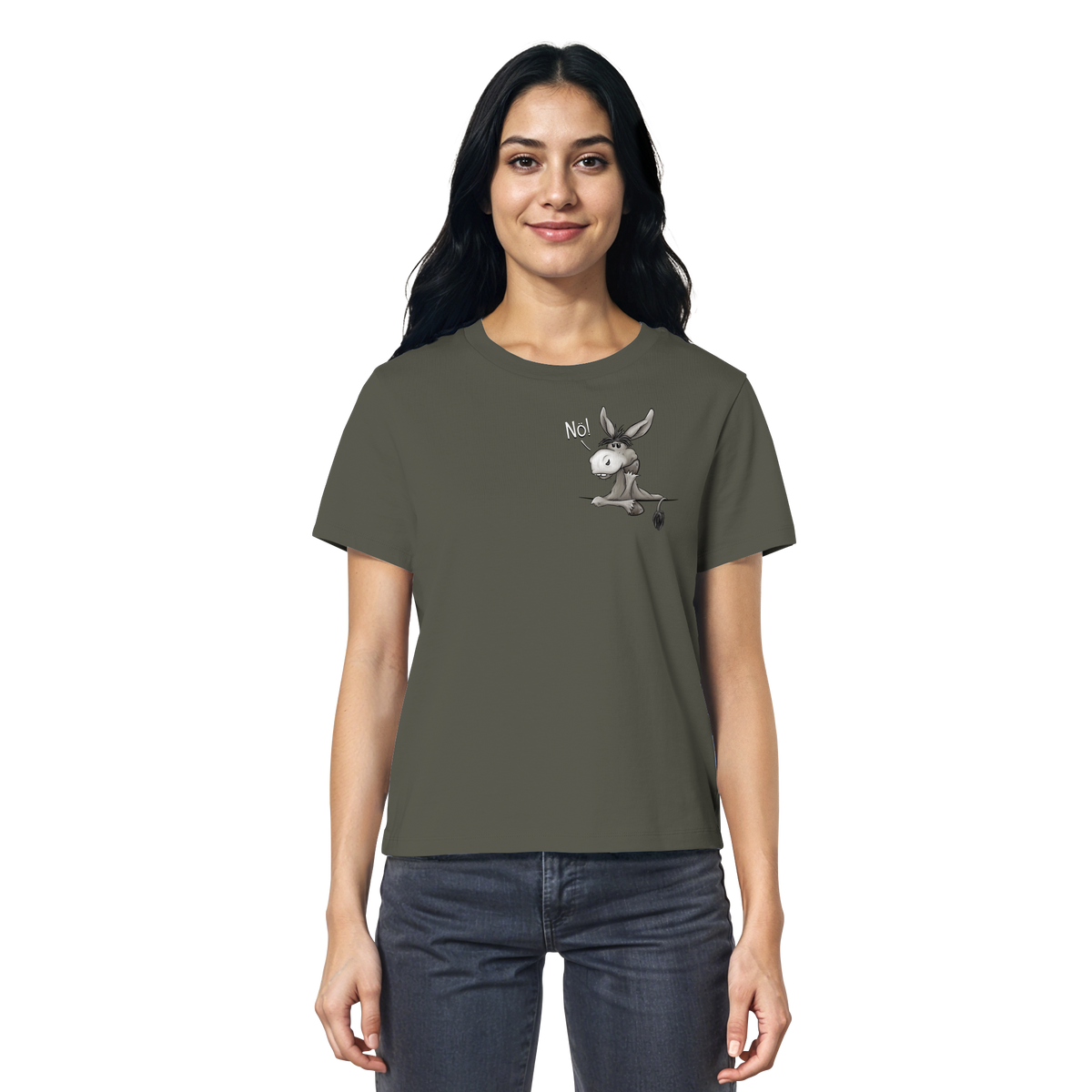 Nö! Störrischer Esel - Ladies Organic Shirt