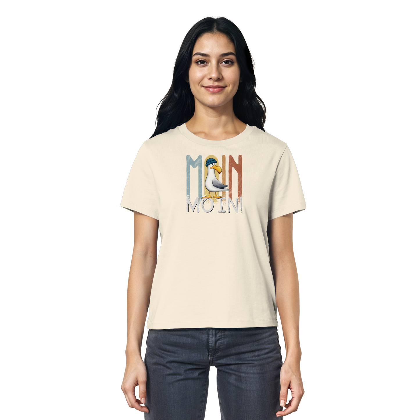 Moin Moin norddeutsche Möwe - Ladies Organic Shirt