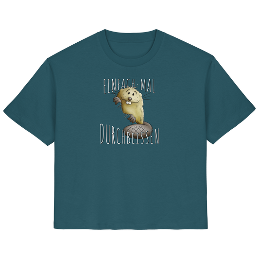 Einfach mal Durchbeissen Biber - Ladies Organic Shirt