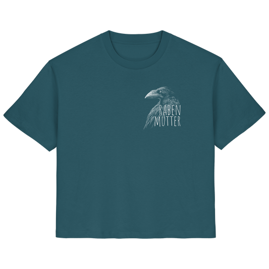 Rabenmutter schwarze Krähe Rabe - Ladies Organic Shirt