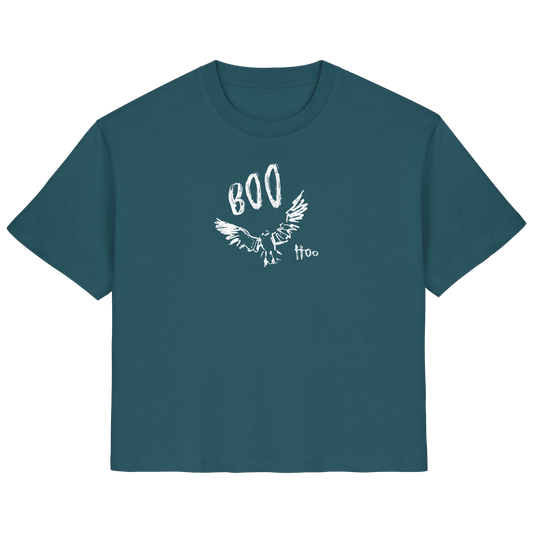 Boo Hoo! Fliegende Eule - Ladies Organic Shirt