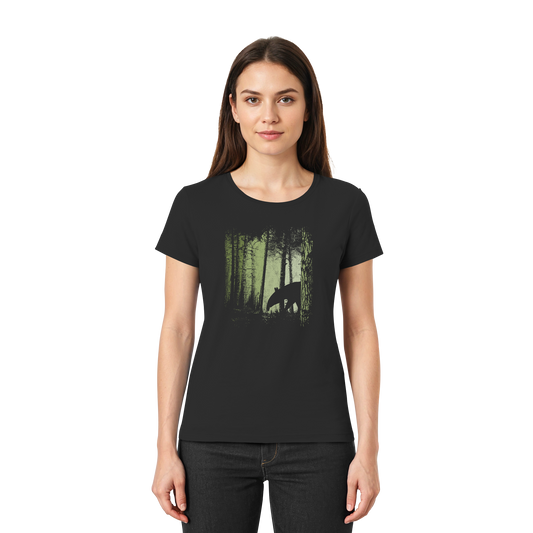 Lässiger Tapir im Zwielicht Wald - Ladies Premium Shirt
