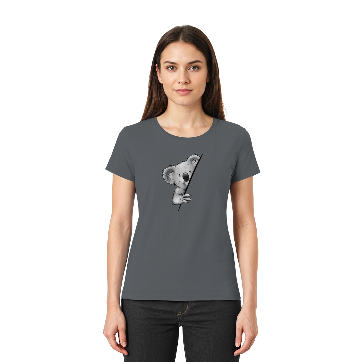 Koala Bär Illustration - Ladies Premium Shirt