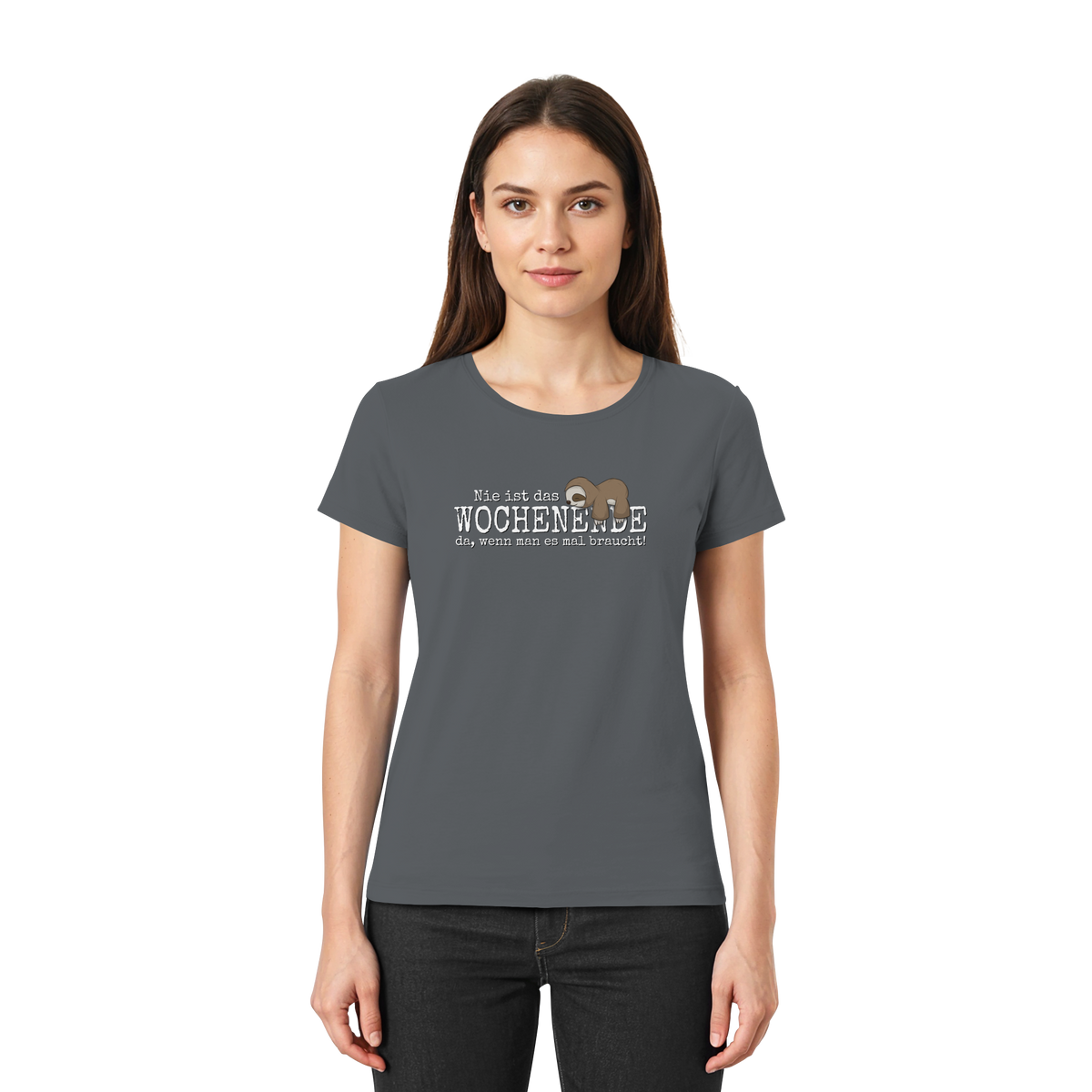 Kawaii Faultier Wochenende - Ladies Premium Shirt