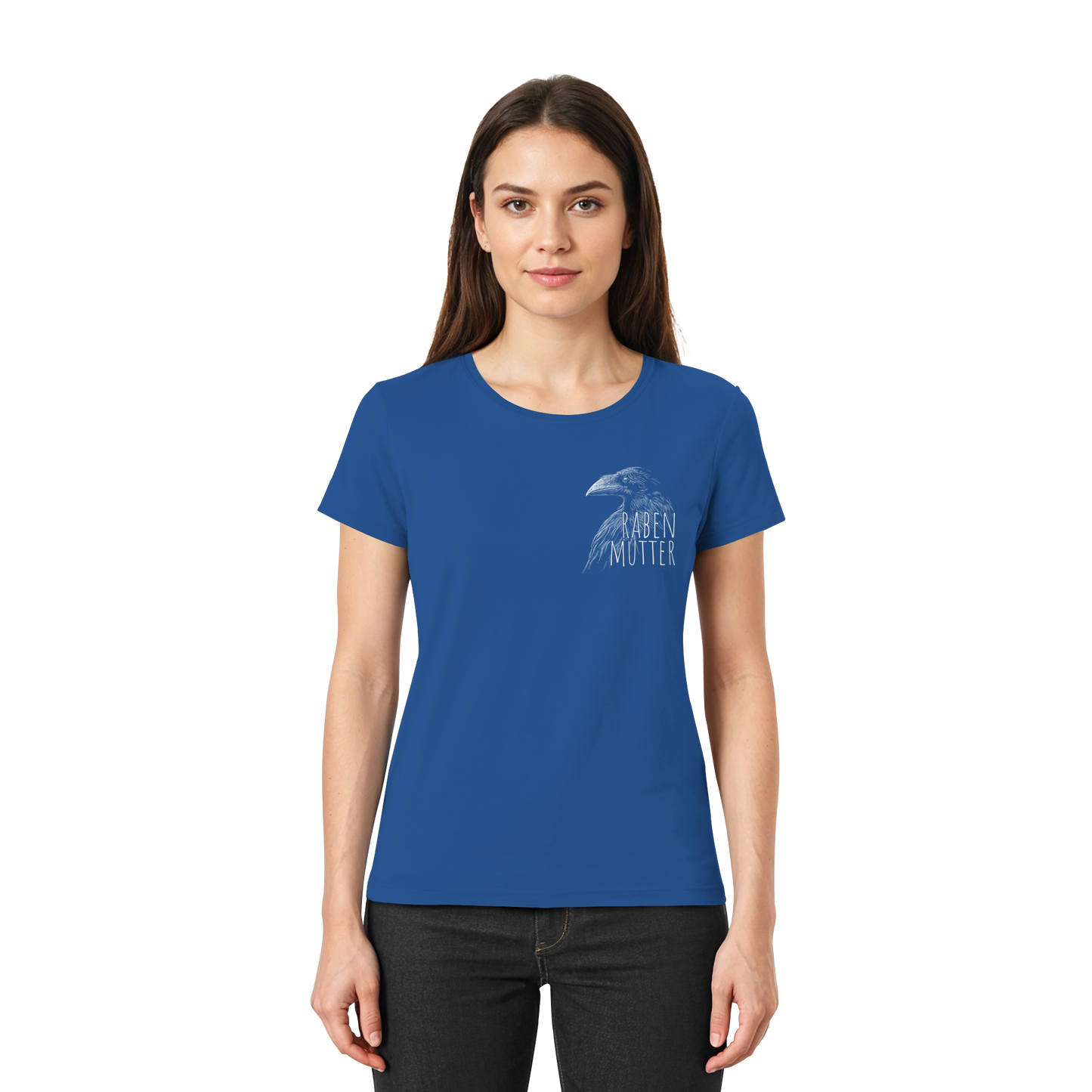 Rabenmutter schwarze Krähe Rabe - Ladies Premium Shirt