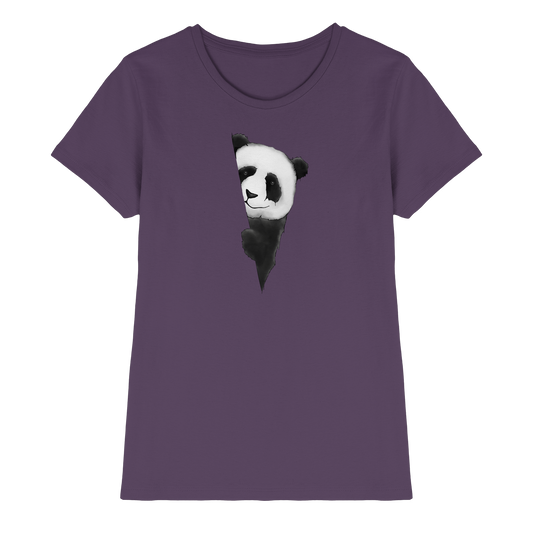 Panda Bär Illustration - Ladies Premium Shirt