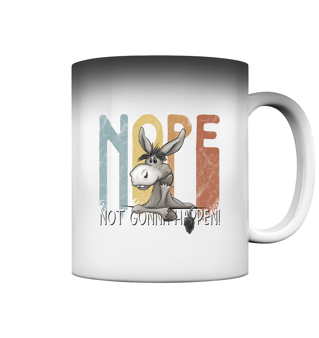 Nope | bockiger Esel - Magic Mug