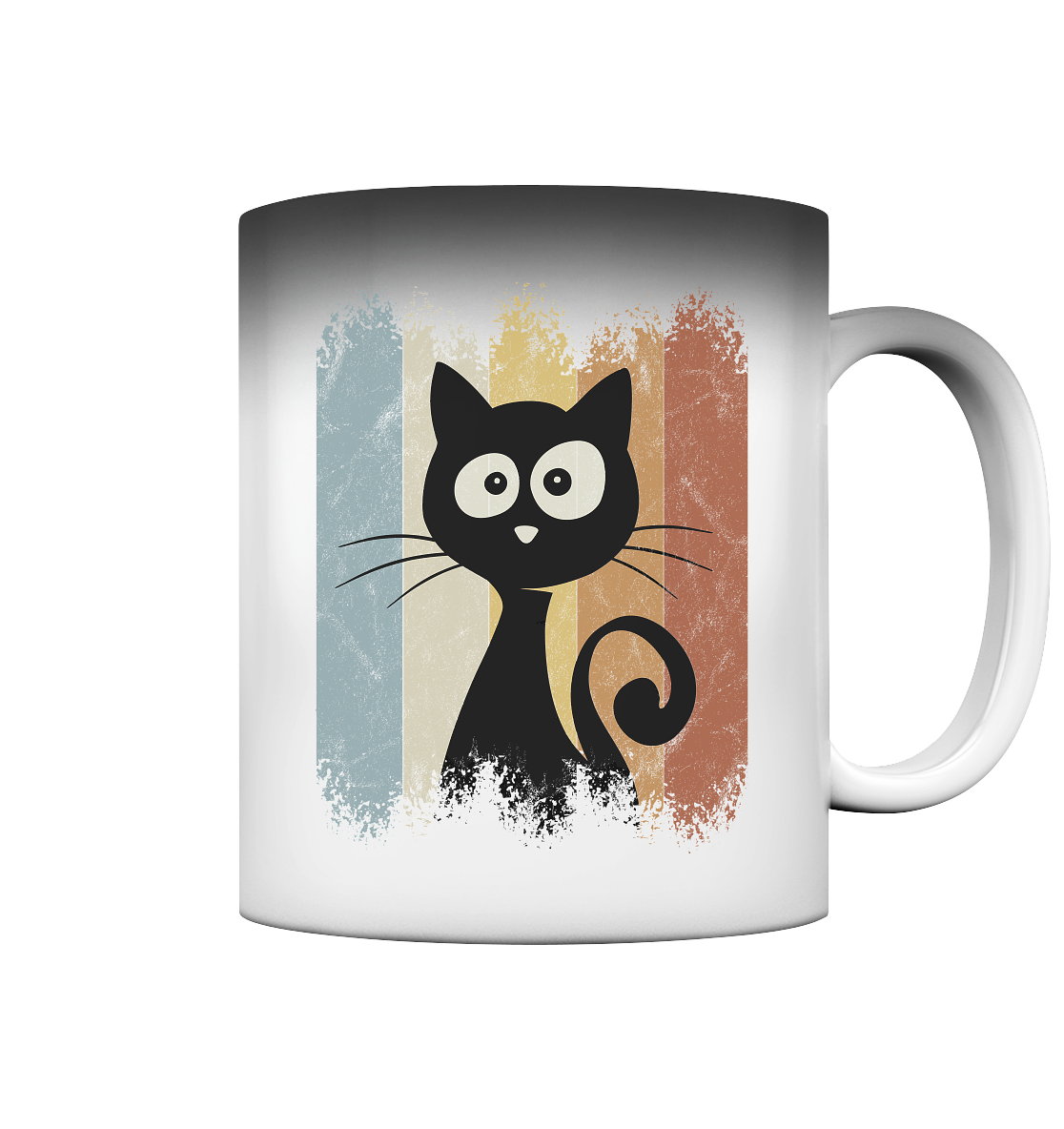 Retro Katze Silhouette - Magic Mug