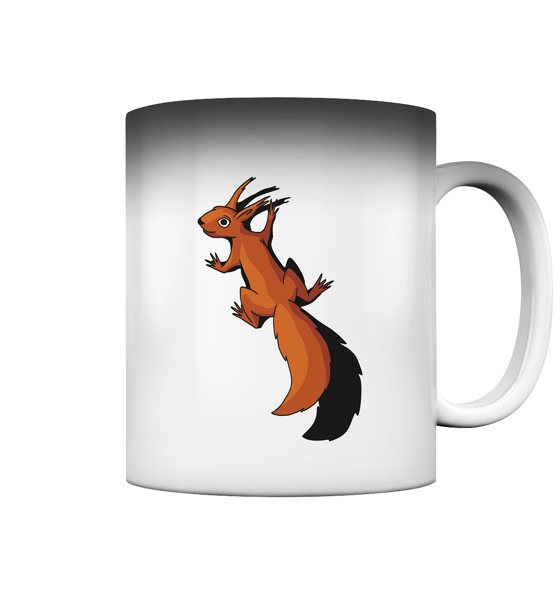 Süßes Eichhörnchen klettert - Magic Mug