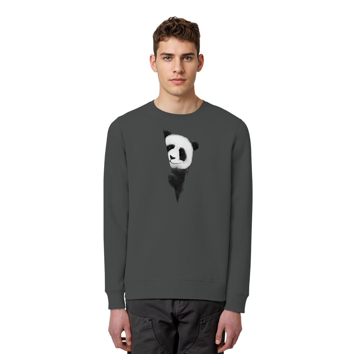 Panda Bär Illustration - Organic Basic Unisex Sweatshirt