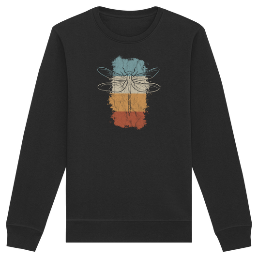 Retro Kunst Libelle | Vintage Dragonfly - Organic Basic Unisex Sweatshirt