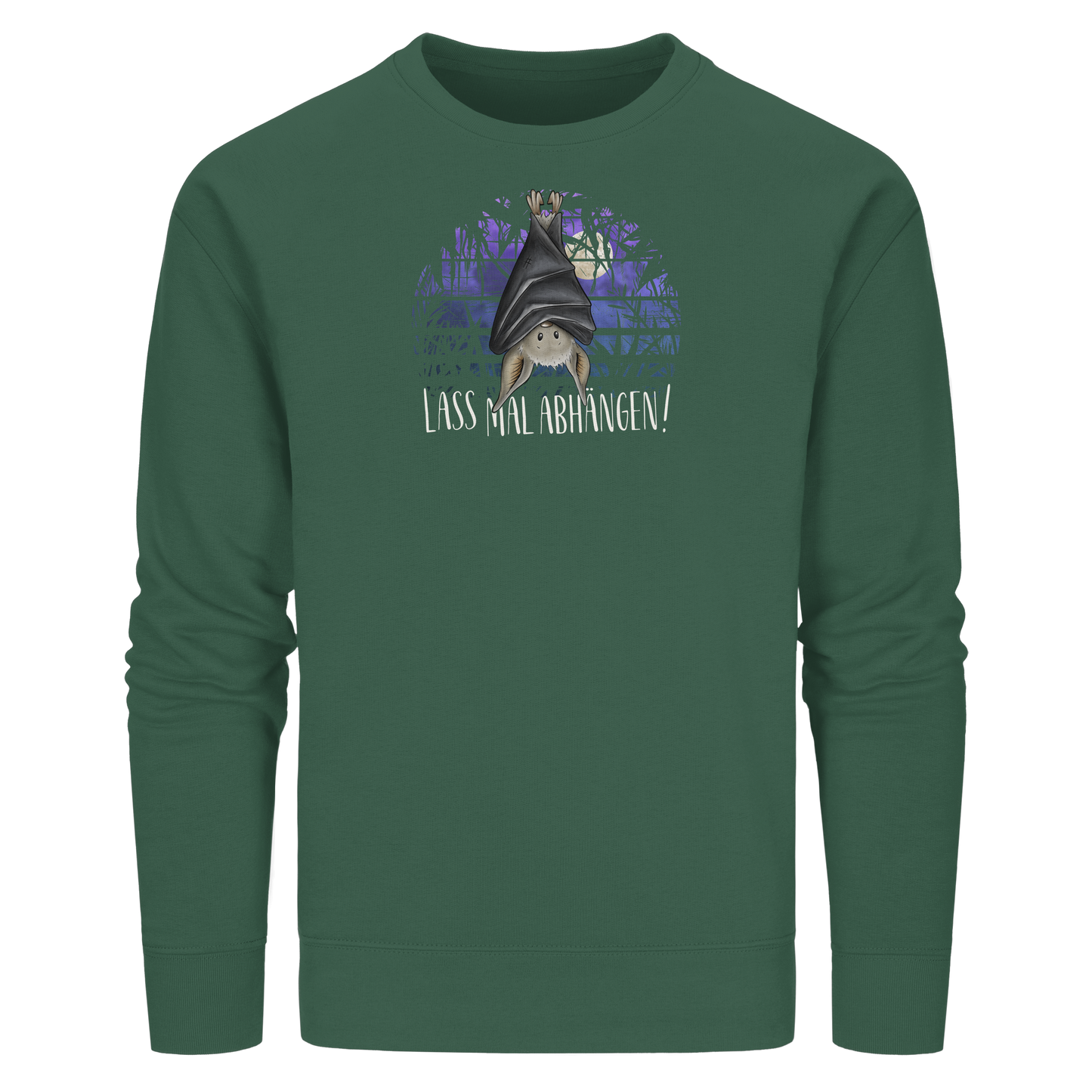 Lass mal abhängen Fledermaus - Organic Basic Unisex Sweatshirt