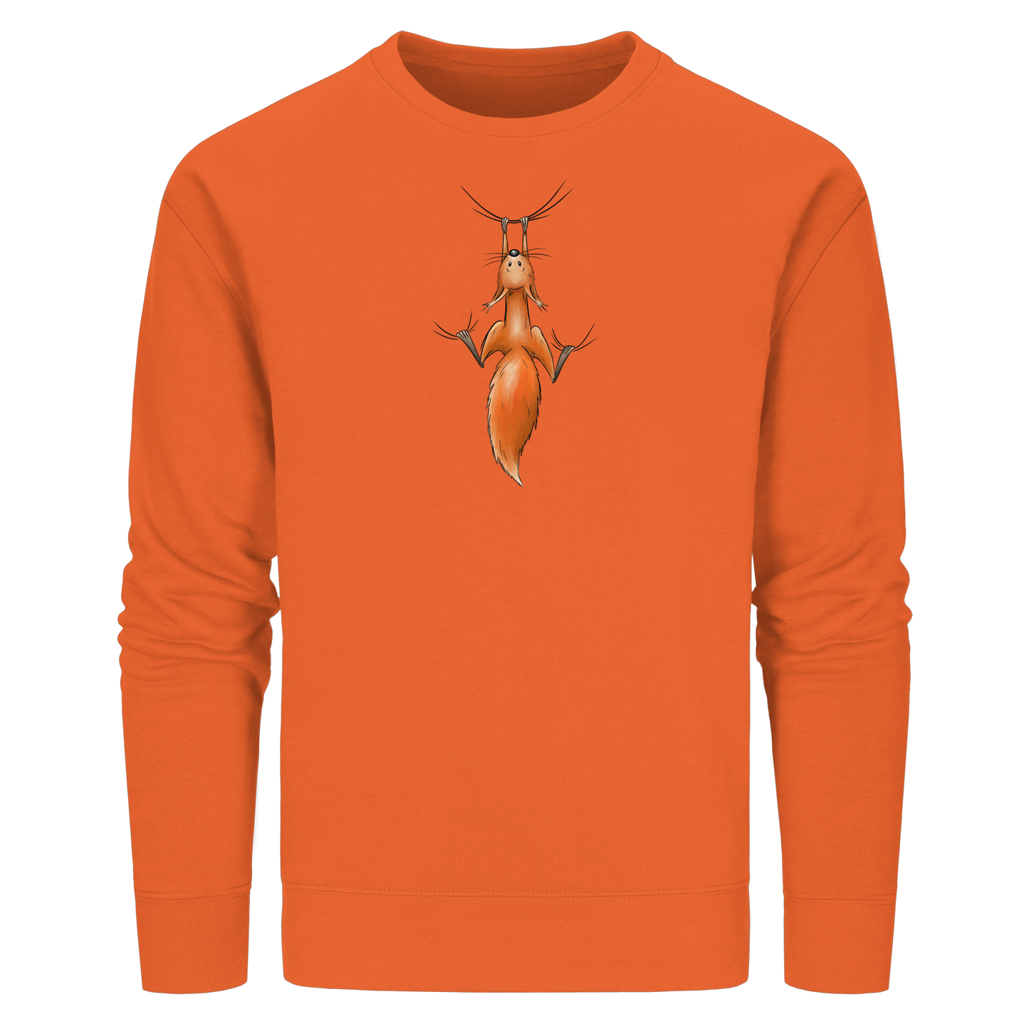 Rotes Eichhörnchen hängt ab - Organic Basic Unisex Sweatshirt