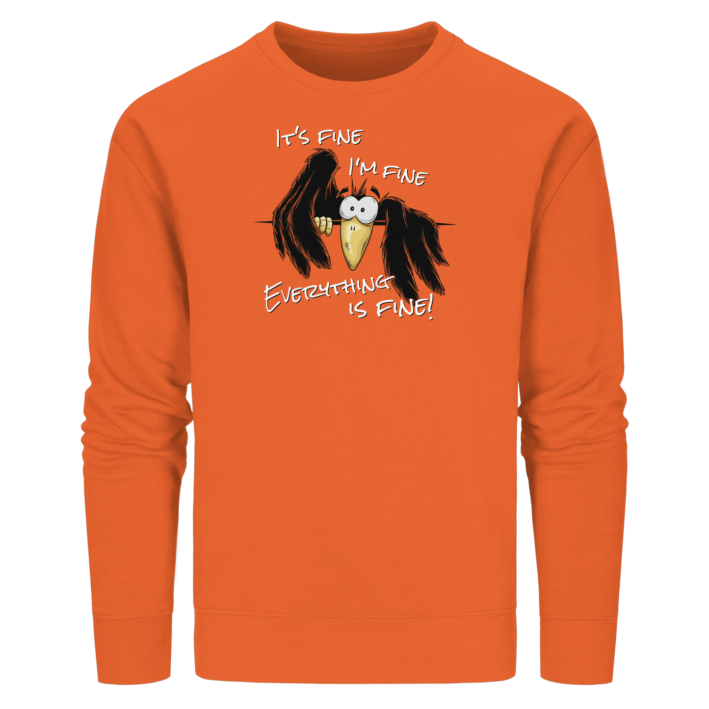 I’m Fine Rabe | Alles Gut Krähe - Organic Basic Unisex Sweatshirt