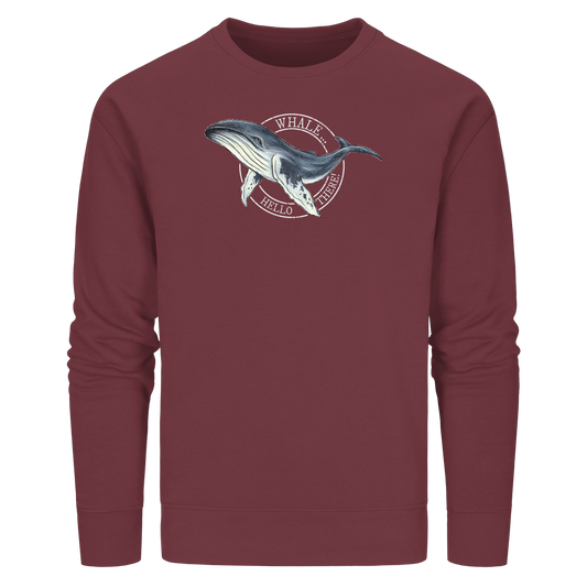 Whale, Hello There | Buckelwal - Organic Basic Unisex Sweatshirt