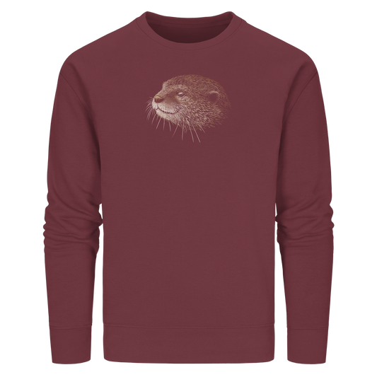 Otter Bleistift Zeichnung KritzelKunst - Organic Basic Unisex Sweatshirt