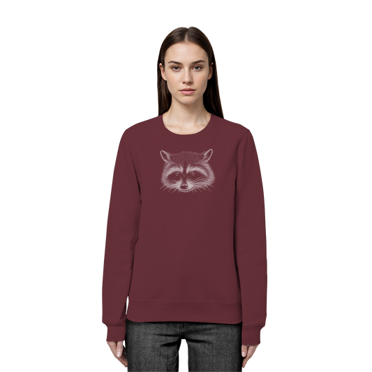Waschbär Illustration Kritzelkunst - Organic Basic Unisex Sweatshirt