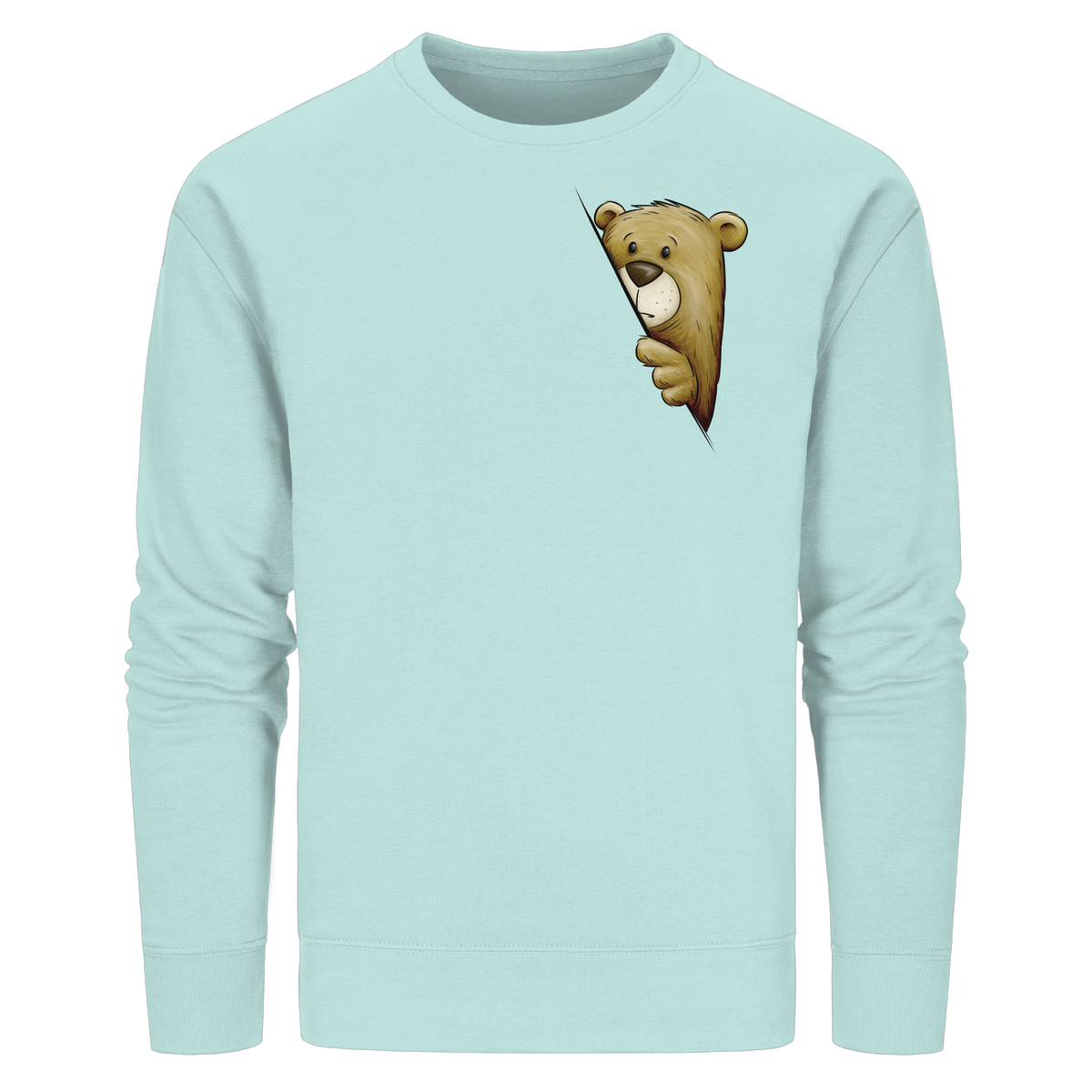 Funky Bär Illustration - Organic Basic Unisex Sweatshirt