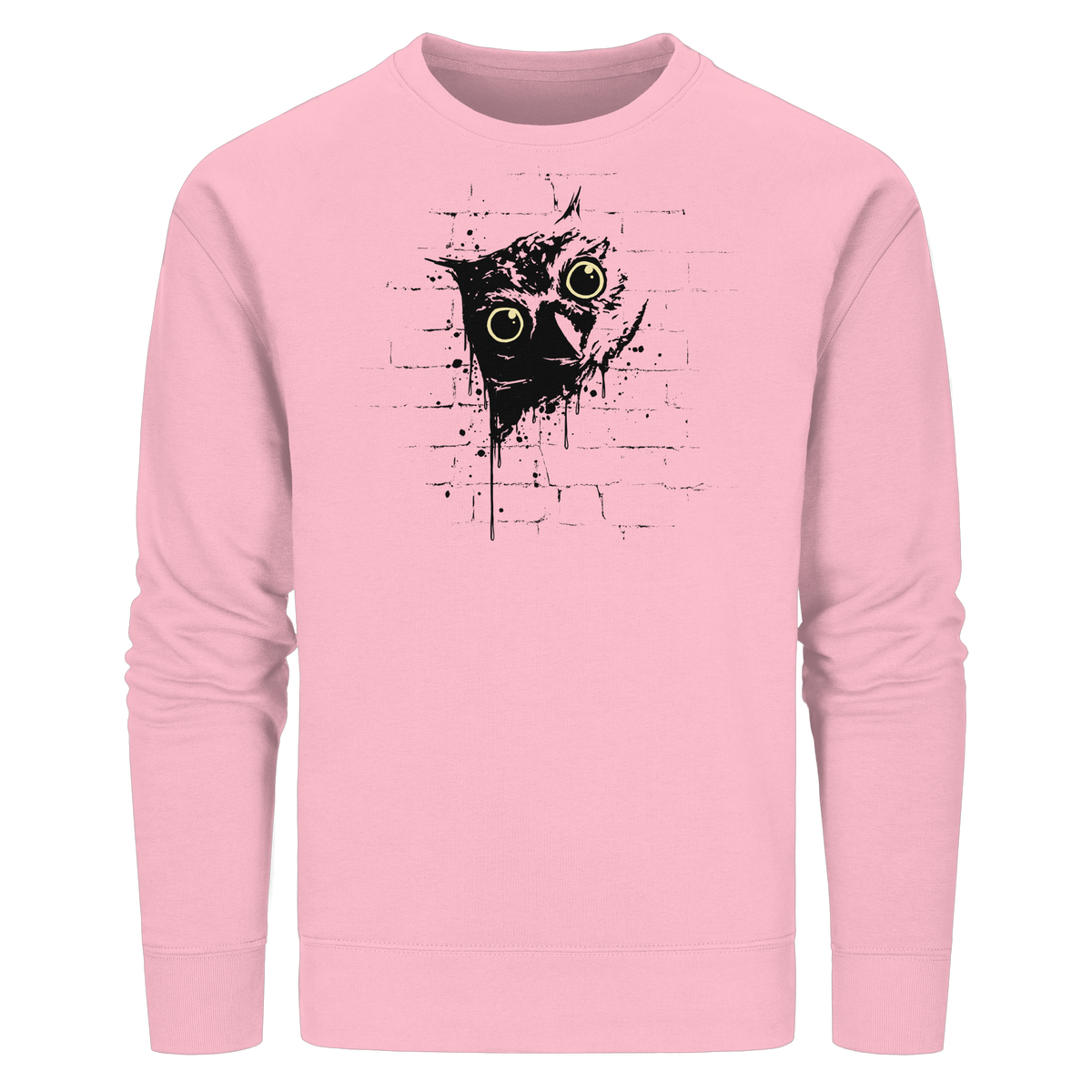 Lässige Street Art Eule - Organic Basic Unisex Sweatshirt