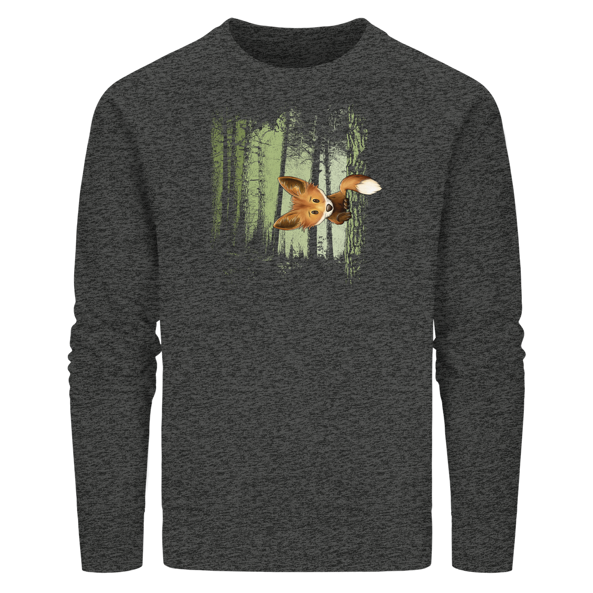 Fuchs im Zwielicht-Wald - Organic Basic Unisex Sweatshirt