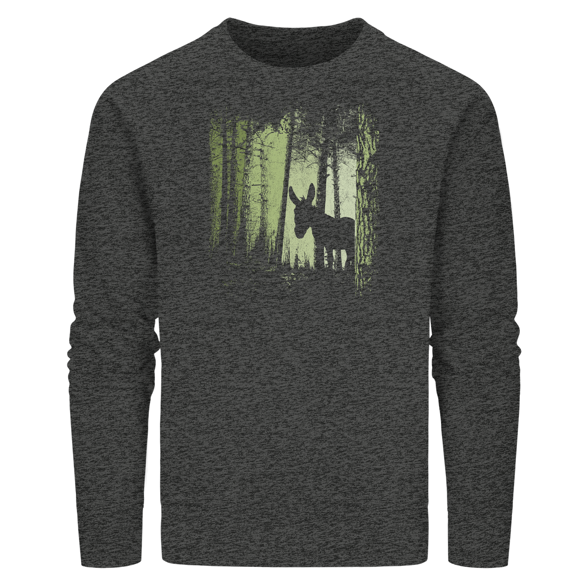 Esel im Zwielicht-Wald - Organic Basic Unisex Sweatshirt