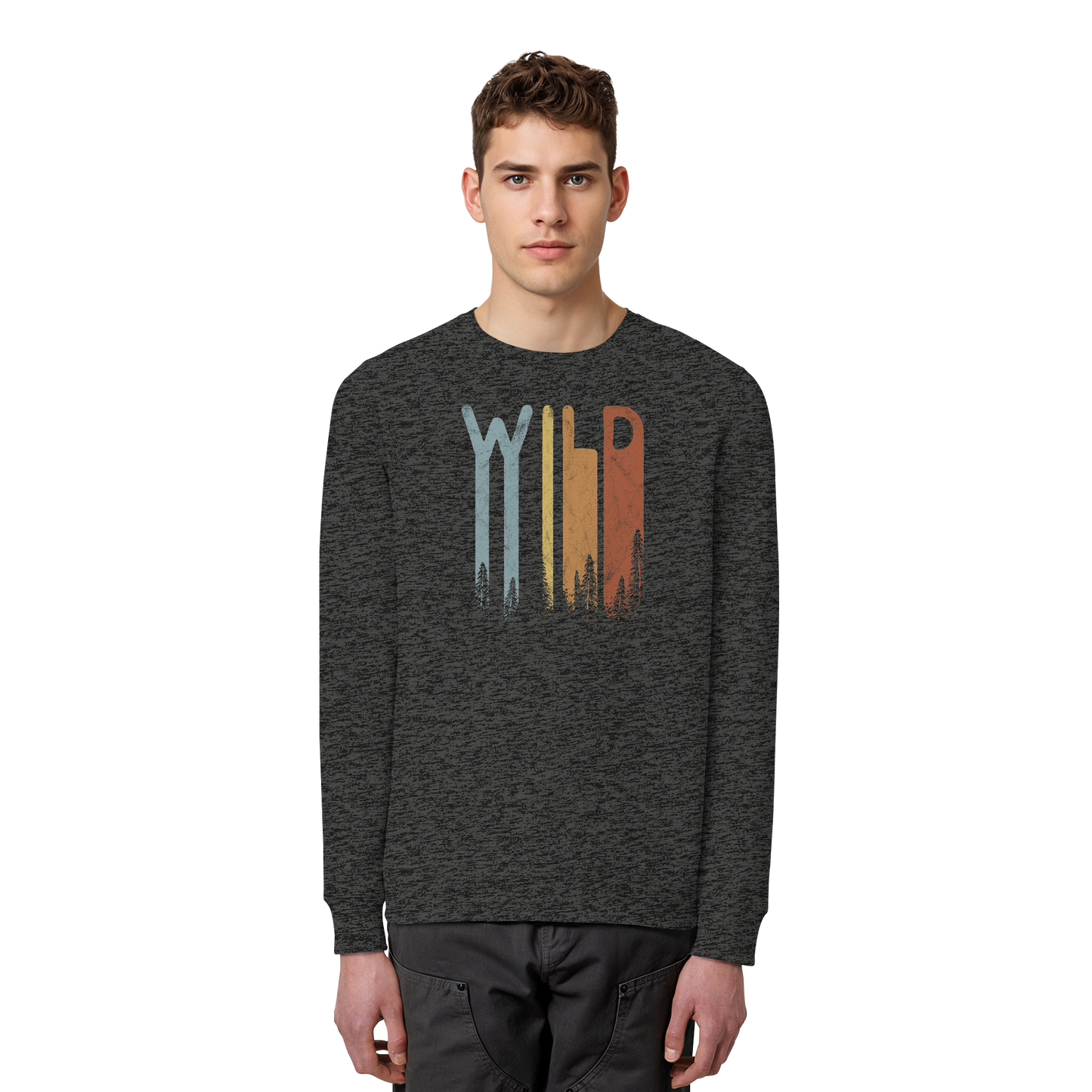 Wild Retro Schriftzug - Organic Basic Unisex Sweatshirt