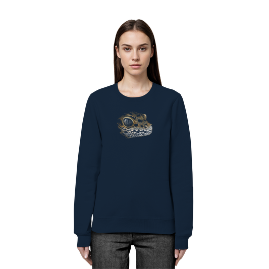 Leopard Gecko Skizze Kritzelkunst - Organic Basic Unisex Sweatshirt
