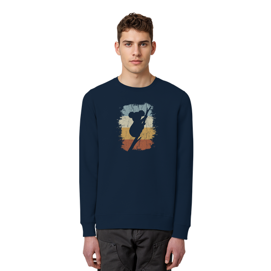 Retro kletternder Koala-Bär - Organic Basic Unisex Sweatshirt